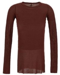 Rick Owens - Ribbed Top - Lyst