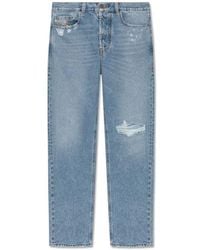 DIESEL - 2010 D-macs Distressed Straight-leg Jeans - Lyst