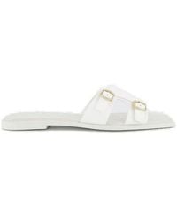 Santoni - Buckle Detailed Open Toe Sandals - Lyst