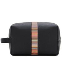 Paul Smith - Signature Stripe Trim Zip-Up Wash Bag - Lyst