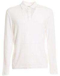 Malo - Long Sleeved Jersey Polo Shirt - Lyst