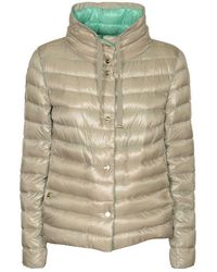 Herno - Funnel Neck Reversible Puffer Jacket - Lyst