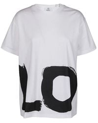 Burberry - Love Print Oversized T-shirt - Lyst