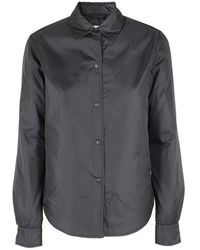 Aspesi - Buttoned Padded Shirt Jacket - Lyst
