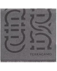 Ferragamo - Scarf With Logo, - Lyst