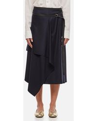 Fendi - Belted Asymmetric Skirt - Lyst