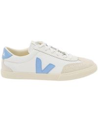 Veja - 'Volley' And Light Low Top Sneakers With V Patch - Lyst