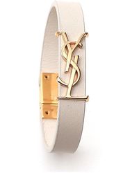 Saint Laurent Opyum Monogram Bracelet - White