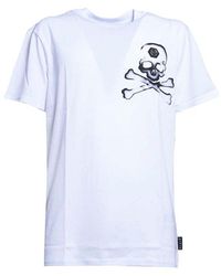 Philipp Plein - Gothic Skull-printed Crewneck T-shirt - Lyst