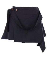 Vivienne Westwood - Meghan Draped Wool Mini Wrap Skirt - Lyst