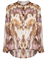 Isabel Marant - Tie-Dyed Crewneck Blouse - Lyst