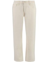 Mother - The Ditcher High-waisted Cropped Jeans - Lyst