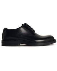Dolce & Gabbana - Brushed Lace-Up Derby Shoes - Lyst