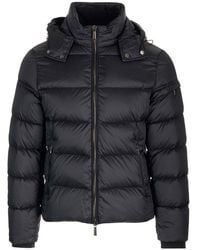 Moorer - Quilted Zip-Up Down Jacket - Lyst
