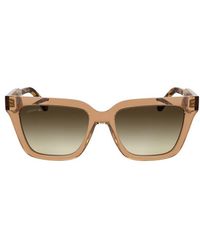 Lacoste - Monogram Rectangle Frame Sunglasses - Lyst