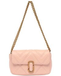 Marc Jacobs - The Quilted Leather J Marc Mini Rose Shoulder Bag - Lyst