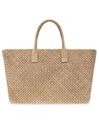 Bottega Veneta - ‘Cabat Large’ Suede Shopper Bag - Lyst
