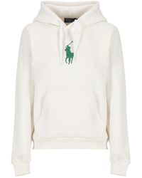 Polo Ralph Lauren - Polo Pony Embroidered Drawstring Jersey Hoodie - Lyst