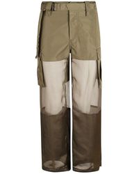Sacai - Mid See-Through Trousers - Lyst