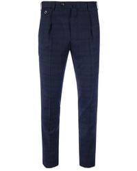 PT01 - 1pinces Check Printed Trousers - Lyst