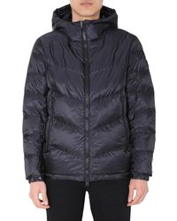 nike down chevron panel jacket in black