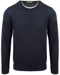 Paolo Pecora - Crewneck Long-sleeved Sweater - Lyst