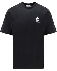 Etudes Studio - Logo Embroidered Crewneck T-shirt - Lyst