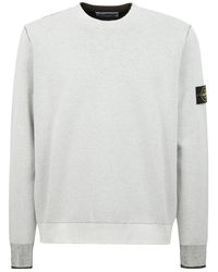 Stone Island - Double Face Loose Fit Crewneck Jumper - Lyst