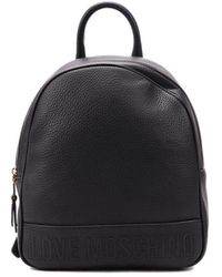 Moschino - Logo-embossed Zipped Backpack - Lyst