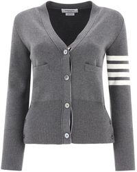 Thom Browne - "4-bar" Cardigan - Lyst