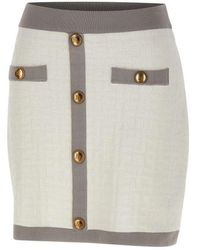 Elisabetta Franchi - Bi-color Mini Skirt - Lyst