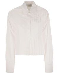Sportmax - Deborah Boxy Shirt With Pleats - Lyst