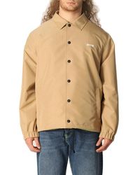 MSGM - Jacket In Technical Fabric With Logo - Lyst