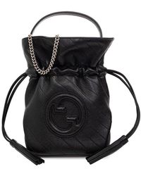 Gucci - Blondie Mini Leather Bucket Bag - Lyst