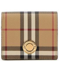 Burberry - Printed Canvas Small Wallet - Lyst