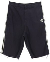 Balenciaga - X Adidas Logo Printed Side-stripe Shorts - Lyst
