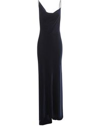 Philosophy Di Lorenzo Serafini - Cowl-neck Sleeveless Stretched Gown - Lyst