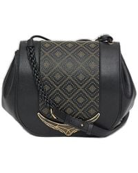 Roberto Cavalli - Studded Medium Shoulder Bag - Lyst