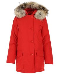 Red Parka coats for Women | Lyst
