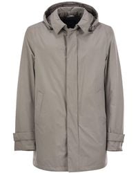 Herno - Gortex Long-Sleeved Hooded Jacket - Lyst