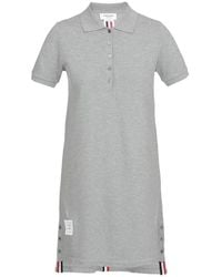 Thom Browne - Asymmetric Hem Mini Polo Dress - Lyst