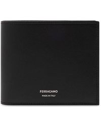 Ferragamo - Leather Wallet With Logo - Lyst