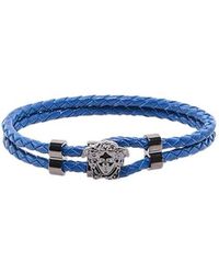 Versace Medusa Logo Detailed Charm Bracelet - Blue