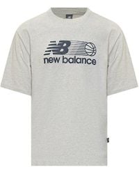 New Balance - Hoop Graphic T-Shirt - Lyst