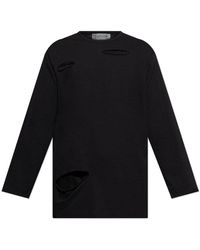 Yohji Yamamoto - Asymmetrical Long-Sleeve T-Shirt - Lyst