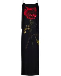 Alexander McQueen - Shadow Rose Long Dress - Lyst