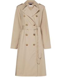 Tommy Hilfiger - Double-breasted Belted Trench Coat - Lyst