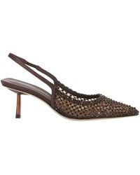 Le Silla - Gilda Embellished Slingback Pumps - Lyst