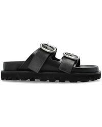 Jil Sander - Buckle Detailed Flat Sandals - Lyst