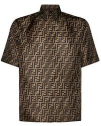 Fendi - Ff Jacquard Short Sleeved Shirt - Lyst